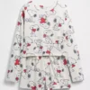 Snoopy-pyjamaset met gerecyclede korte broeken voor kinderen