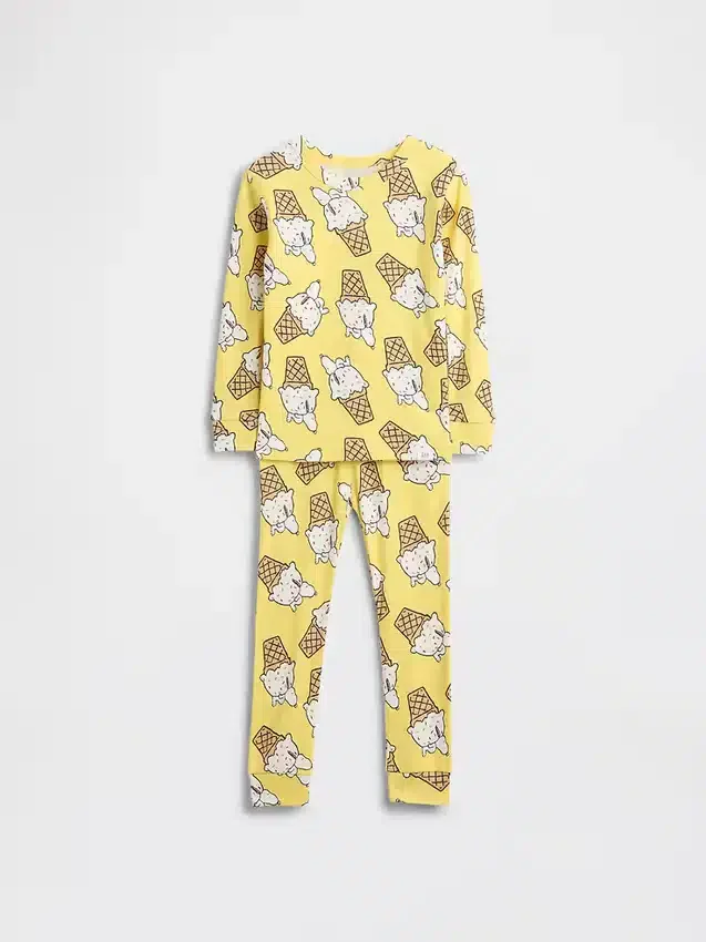 Snoopy-pyjamaset van biologisch geborsteld katoen voor Baby & Peuter