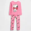 Snoopy-pyjamaset van biologisch geborsteld katoen voor Baby & Peuter