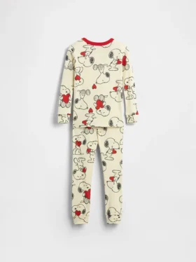 Snoopy-pyjamaset van biologisch geborsteld katoen voor Baby & Peuter