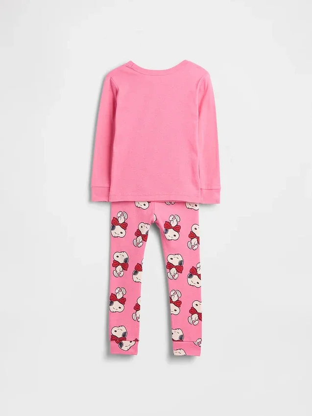 Snoopy-pyjamaset van biologisch geborsteld katoen voor Baby & Peuter