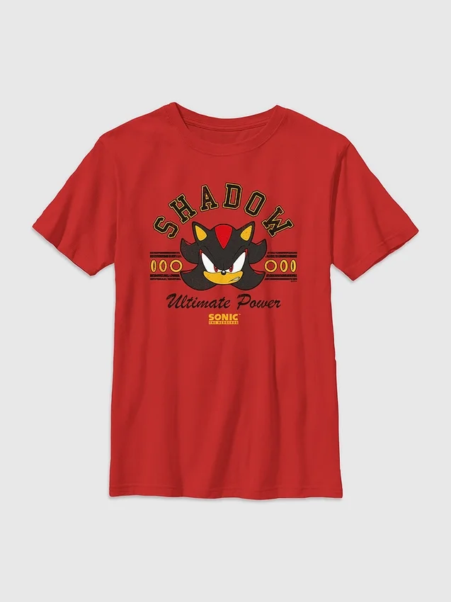 Sonic the Hedgehog-T-shirt met schaduwprint voor kinderen