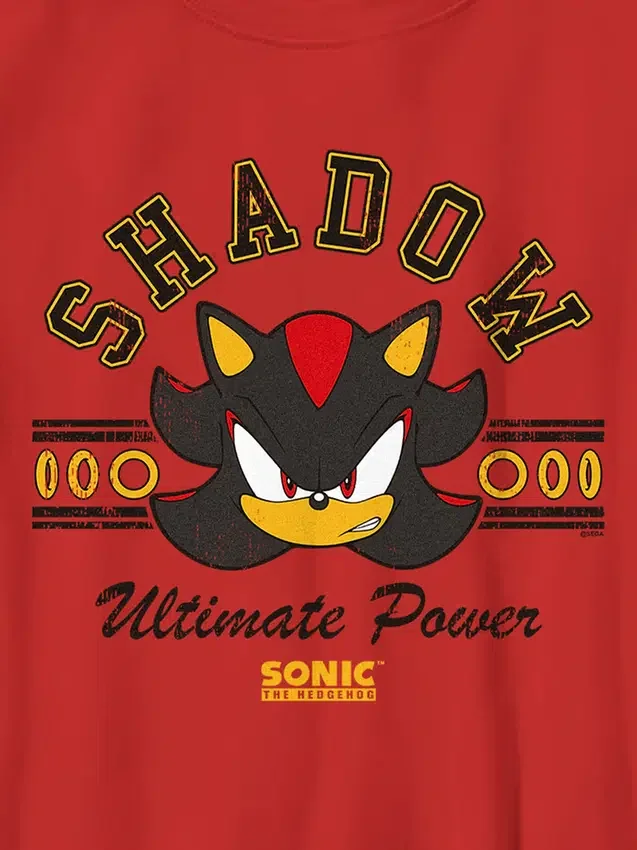 Sonic the Hedgehog-T-shirt met schaduwprint voor kinderen