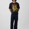 Soundgarden T-shirt met print, zwaar, cropped