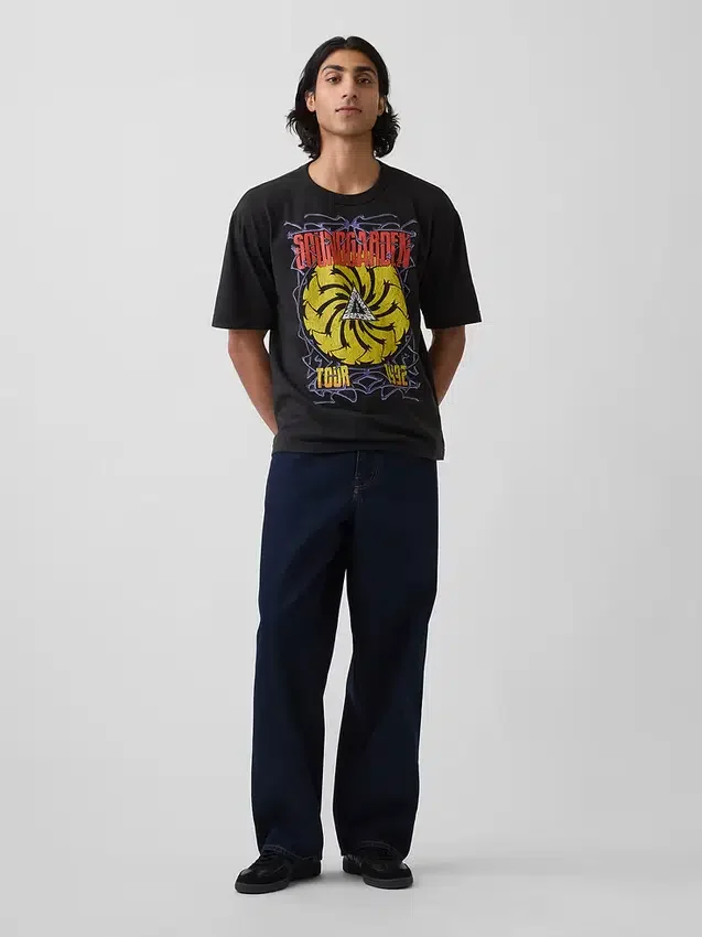 Soundgarden T-shirt met print, zwaar, cropped