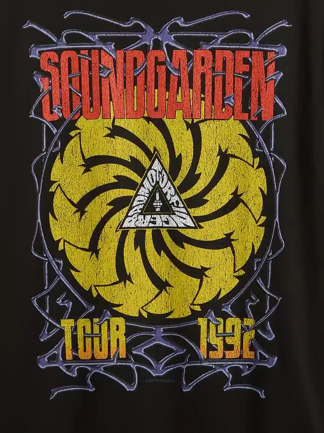 Soundgarden T-shirt met print, zwaar, cropped