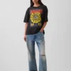 Soundgarden T-shirt met print, zwaar, cropped
