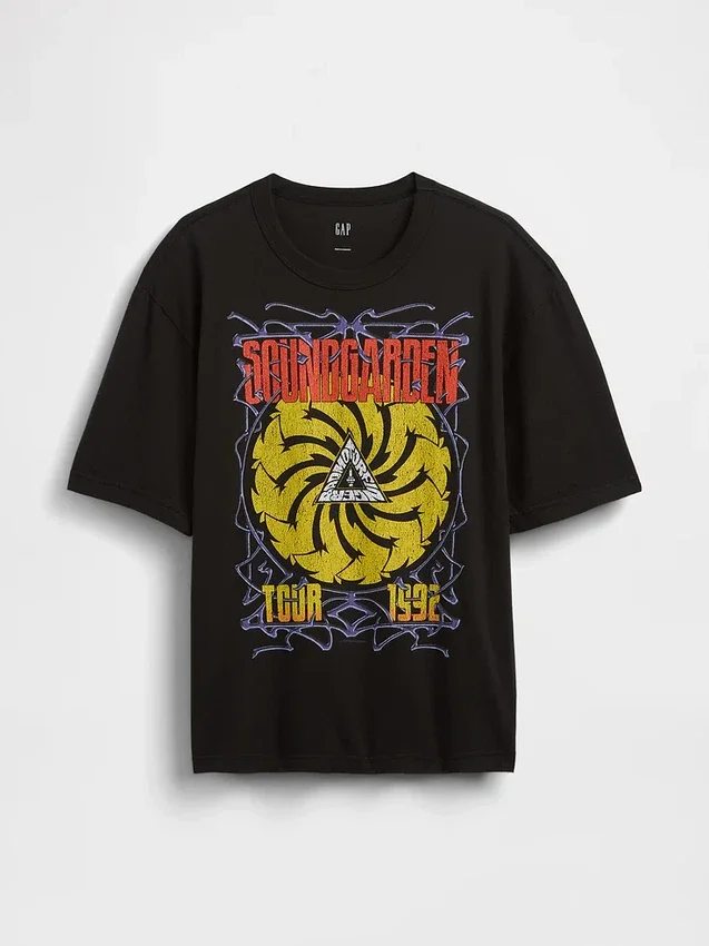 Soundgarden T-shirt met print, zwaar, cropped
