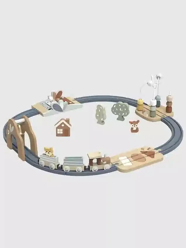 Speelset met spoorbaan en diverse activiteiten voor peuters