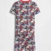 Spider-Man pyjama-set met korte broeken voor kinderen van biologisch geborsteld katoen