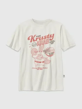 Spongebob Krusty Krab T-shirt met print voor kinderen
