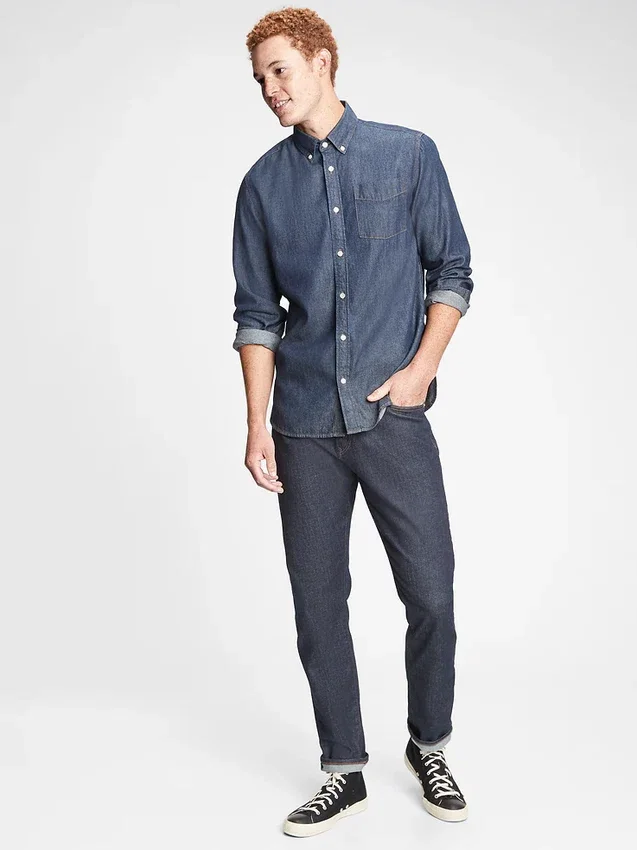 Sportieve tapered jeans