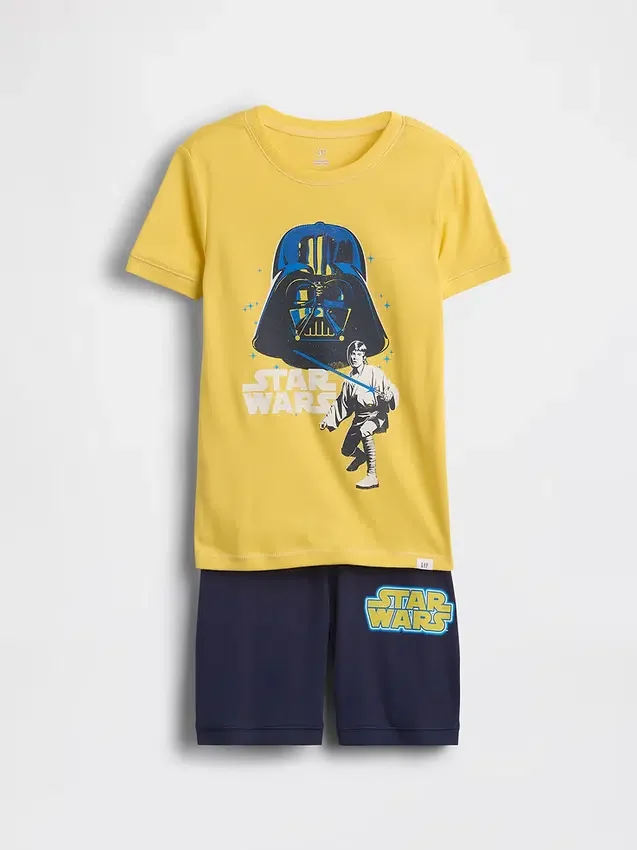 Star Wars-pyjama-set met korte broeken voor kinderen van biologisch geborsteld katoen