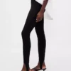 Stirrupbroek met hoge taille van dubbel gebreid materiaal