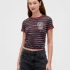 Stranger Things biologisch katoenen Vintagesoft cropped T-shirt