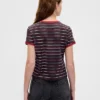 Stranger Things biologisch katoenen Vintagesoft cropped T-shirt