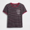 Stranger Things biologisch katoenen Vintagesoft cropped T-shirt
