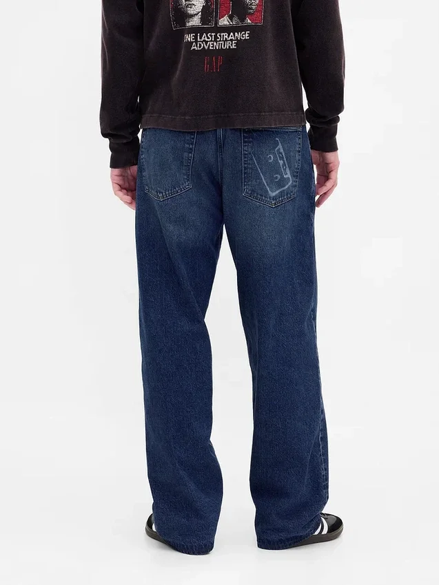 Stranger Things extra wijde Jeans voor volwassenen met flanellen voering