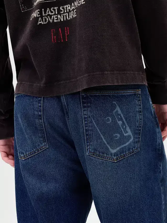 Stranger Things extra wijde Jeans voor volwassenen met flanellen voering