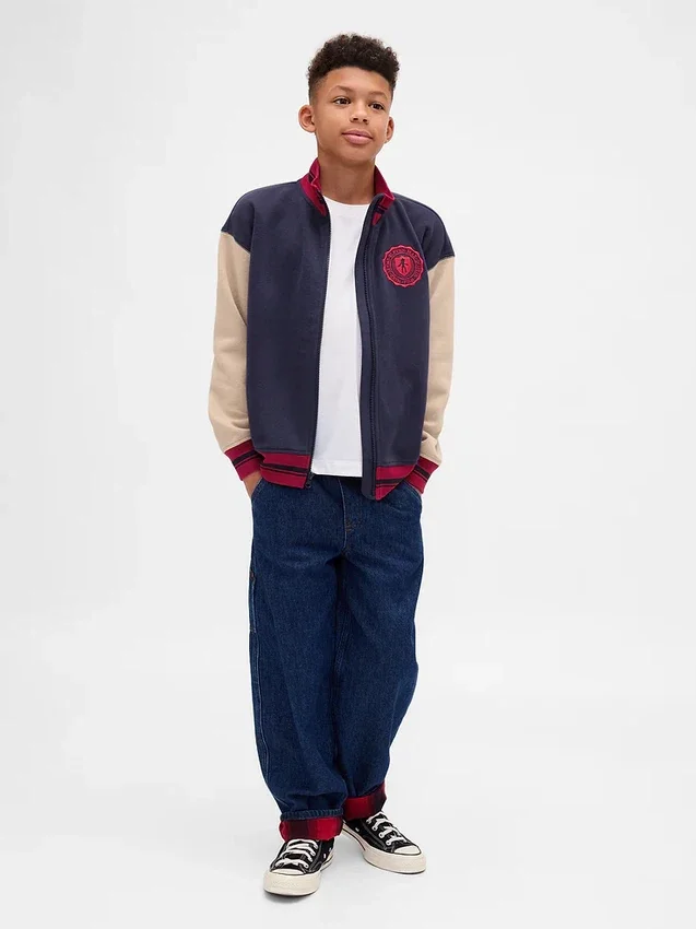 Stranger Things kinder-Vintagesoft varsity-sweatshirt
