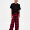 Stranger Things kinderpyjama-broek van gerecycled flanel