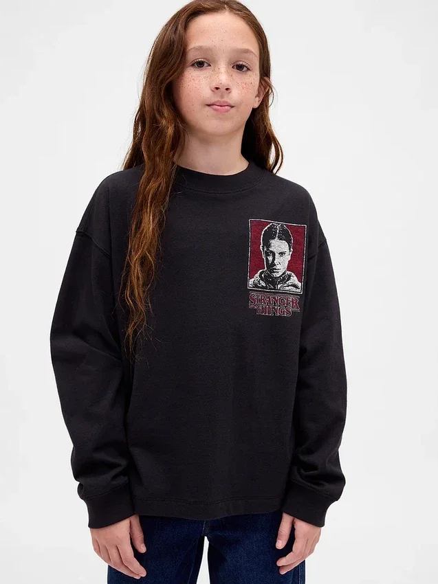 Stranger Things T-shirt met print voor kinderen