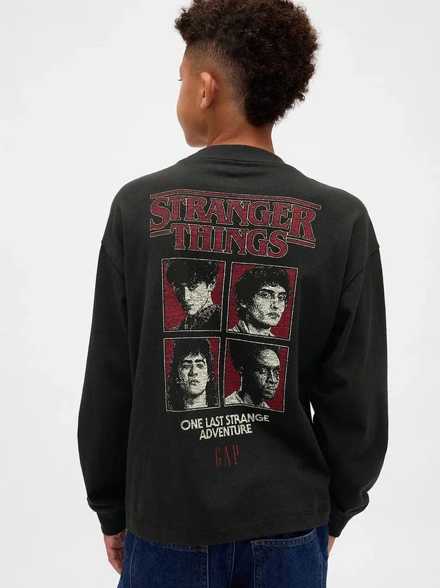 Stranger Things T-shirt met print voor kinderen