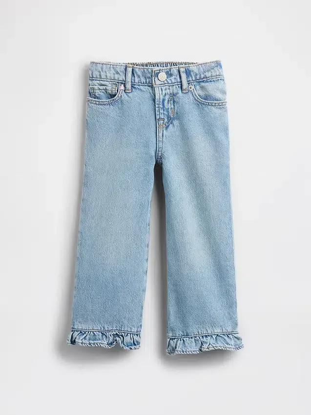 Stride-jeans met ruches aan de zoom voor Baby & Peuter