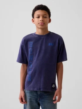 Super Mario T-shirt met print voor kinderen, relaxte pasvorm
