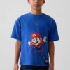 Super Mario T-shirt met print voor kinderen, relaxte pasvorm