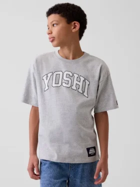 Super Mario T-shirt met print voor kinderen, relaxte pasvorm
