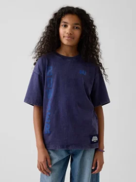 Super Mario T-shirt met print voor kinderen, relaxte pasvorm