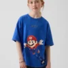 Super Mario T-shirt met print voor kinderen, relaxte pasvorm