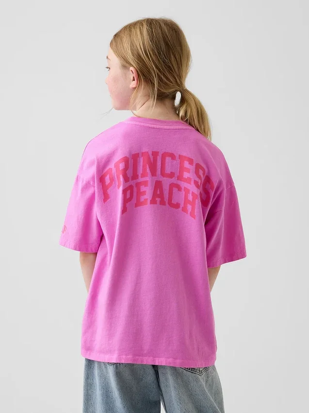 Super Mario T-shirt met print voor kinderen, relaxte pasvorm