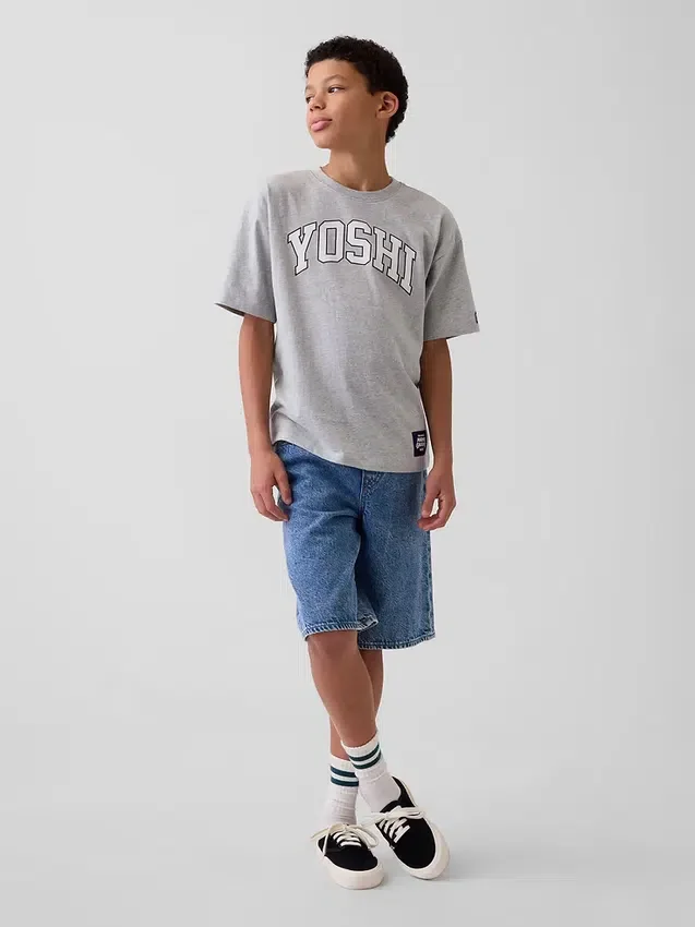 Super Mario T-shirt met print voor kinderen, relaxte pasvorm