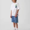 Super Mario T-shirt met print voor kinderen, relaxte pasvorm