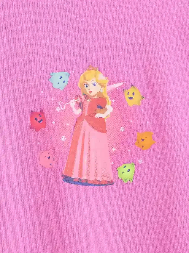 Super Mario T-shirt met print voor kinderen, relaxte pasvorm