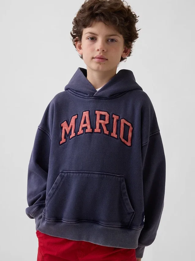 Super Mario Vintagesoft relaxte hoodie voor kinderen