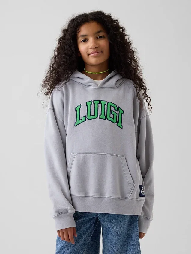 Super Mario Vintagesoft relaxte hoodie voor kinderen