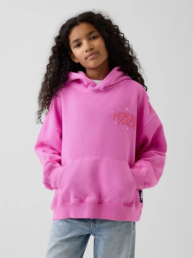 Super Mario Vintagesoft relaxte hoodie voor kinderen