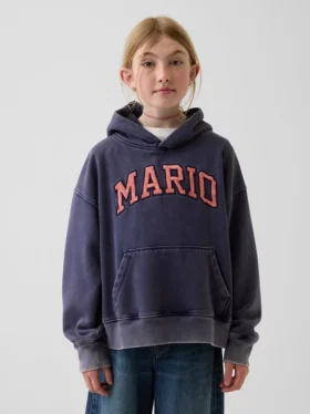 Super Mario Vintagesoft relaxte hoodie voor kinderen