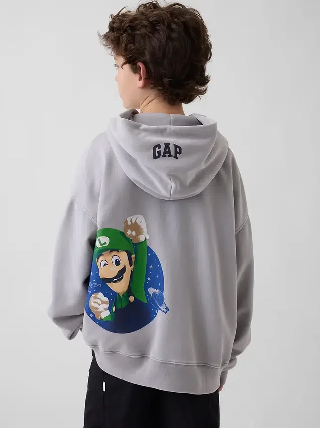 Super Mario Vintagesoft relaxte hoodie voor kinderen