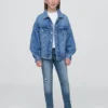 Super skinny jeans voor kinderen met middelhoge taille