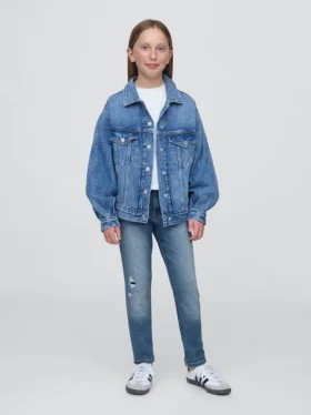 Super skinny jeans voor kinderen met middelhoge taille
