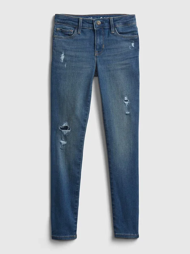 Super skinny jeans voor kinderen met middelhoge taille