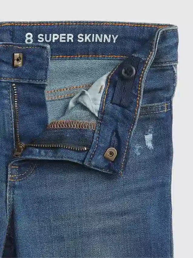 Super skinny jeans voor kinderen met middelhoge taille