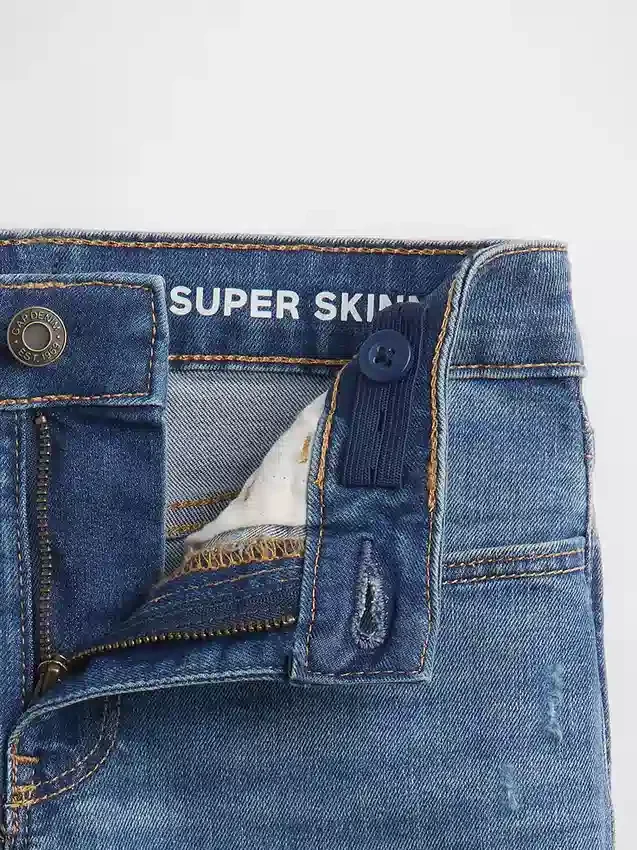 Super skinny jeans voor kinderen met middelhoge taille