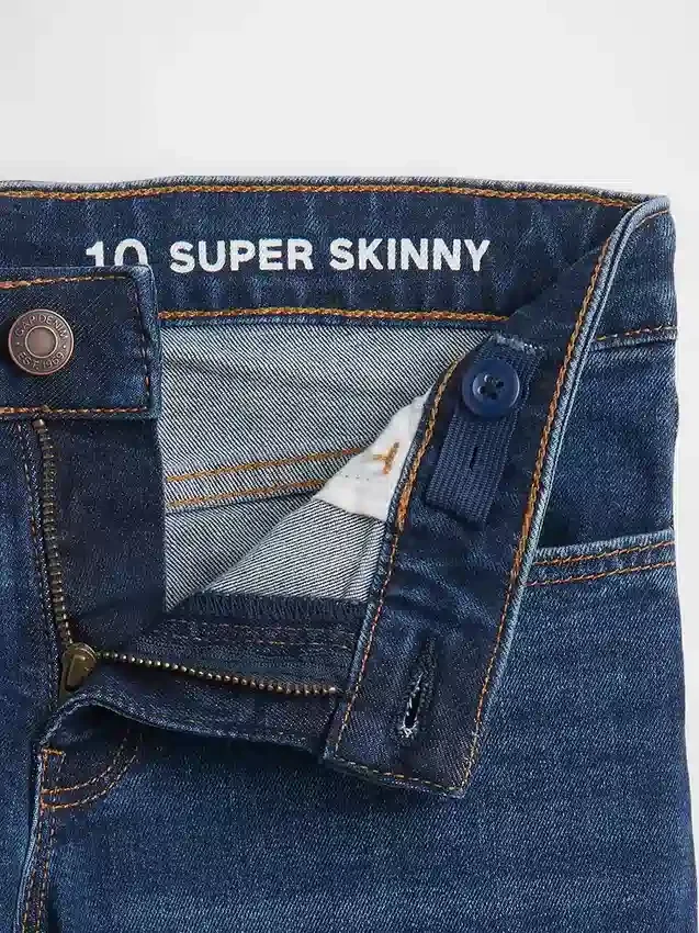 Super skinny jeans voor kinderen met middelhoge taille voor dagelijks gebruik