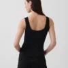 Superzachte modal pyjama-tanktop met kanten rand