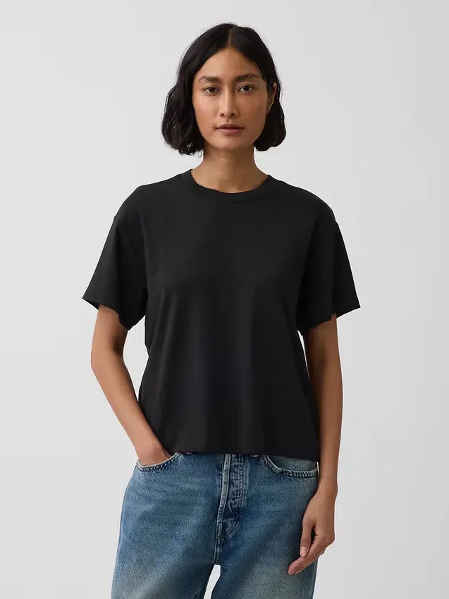 Supima®-katoenen T-shirt met relaxte pasvorm